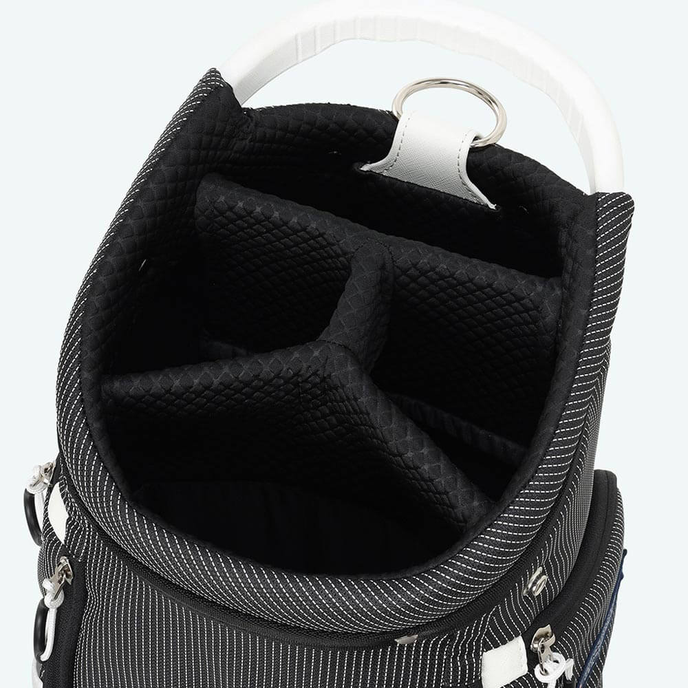 マンシングウェア Munsingwear　ステッチ ナイロン 軽量 キャディバッグ MG6FCB00U BK00 ブラック　2026年モデル 詳細9