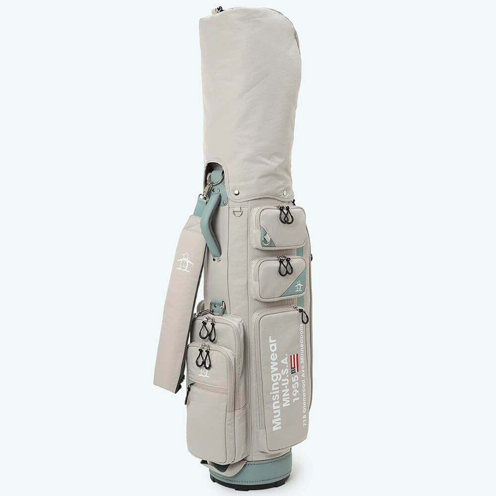 マンシングウェア Munsingwear　ナイロン 軽量 キャディバッグ MG6FCB01U BG00 ベージュ　2026年モデル 詳細3