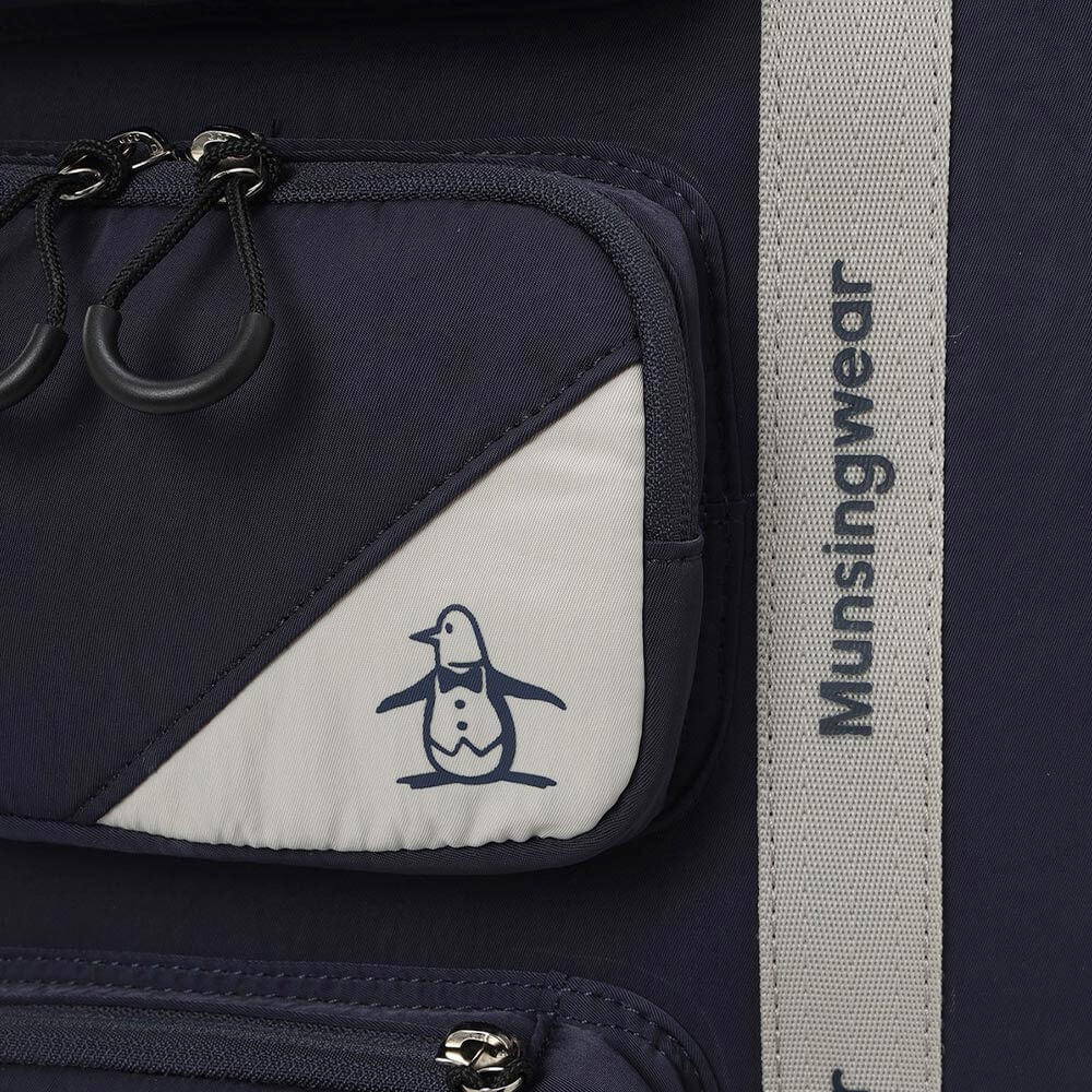 マンシングウェア Munsingwear　ナイロン 軽量 キャディバッグ MG6FCB01U NV00 ネイビー　2026年モデル 詳細5