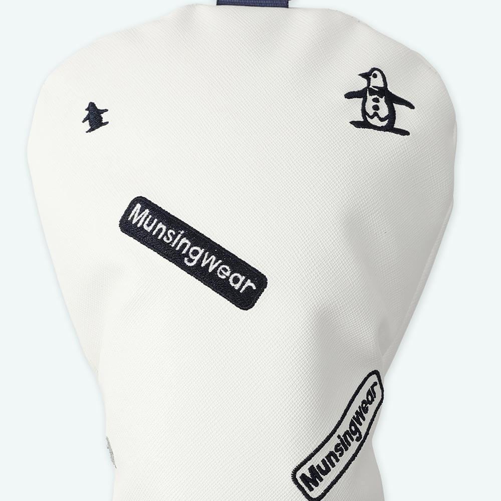 マンシングウェア Munsingwear　飛び刺繍 ヘッドカバー ドライバー用 MG6FHC03U WH00 ホワイト　2026年モデル 詳細4