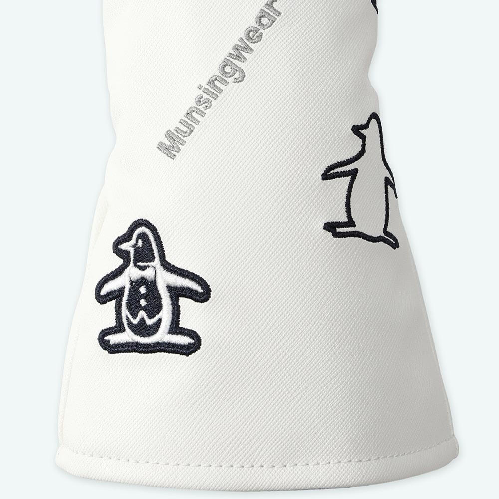 マンシングウェア Munsingwear　飛び刺繍 ヘッドカバー フェアウェイウッド用 MG6FHC33U WH00 ホワイト　2026年モデル 詳細5
