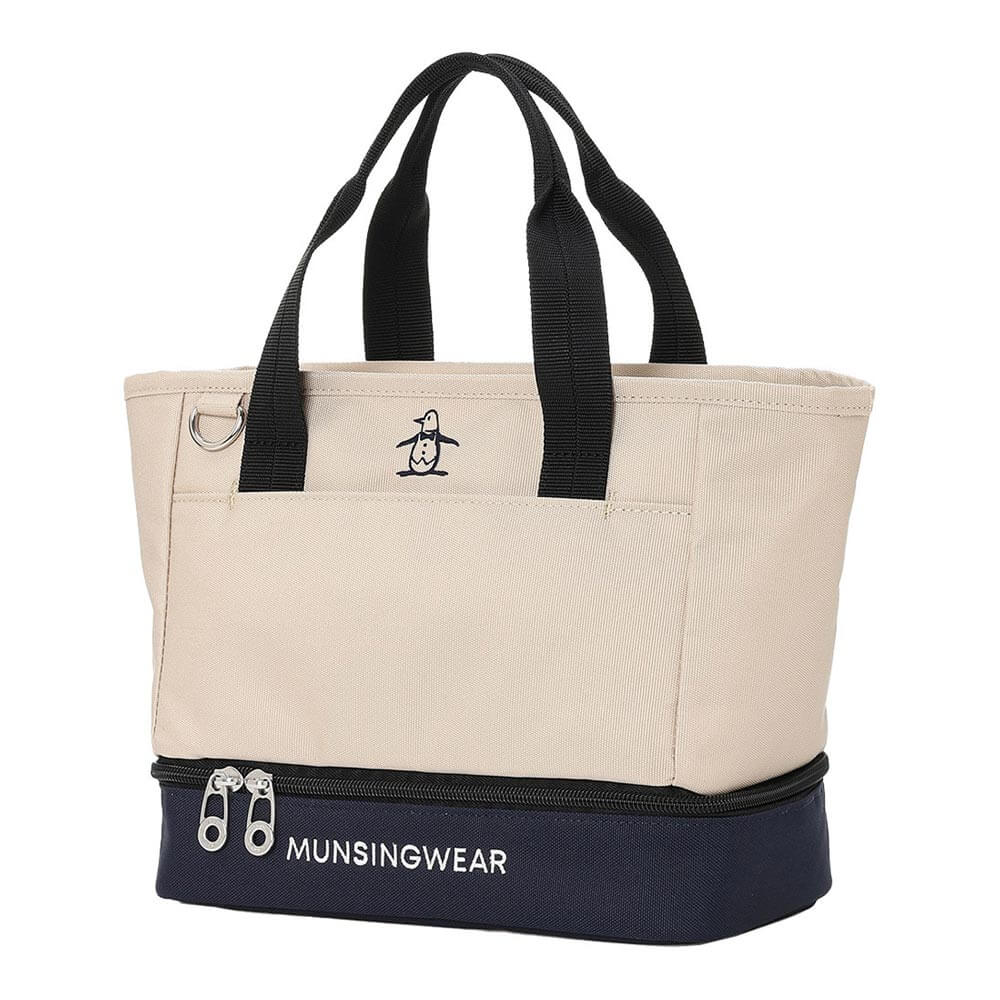 マンシングウェア Munsingwear　保冷2層式 バイカラー カートバッグ MG6FTT41U BG00 ベージュ　2026年モデル 詳細1