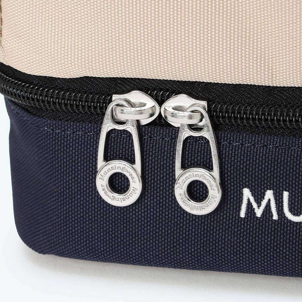 マンシングウェア Munsingwear　保冷2層式 バイカラー カートバッグ MG6FTT41U BG00 ベージュ　2026年モデル 詳細7