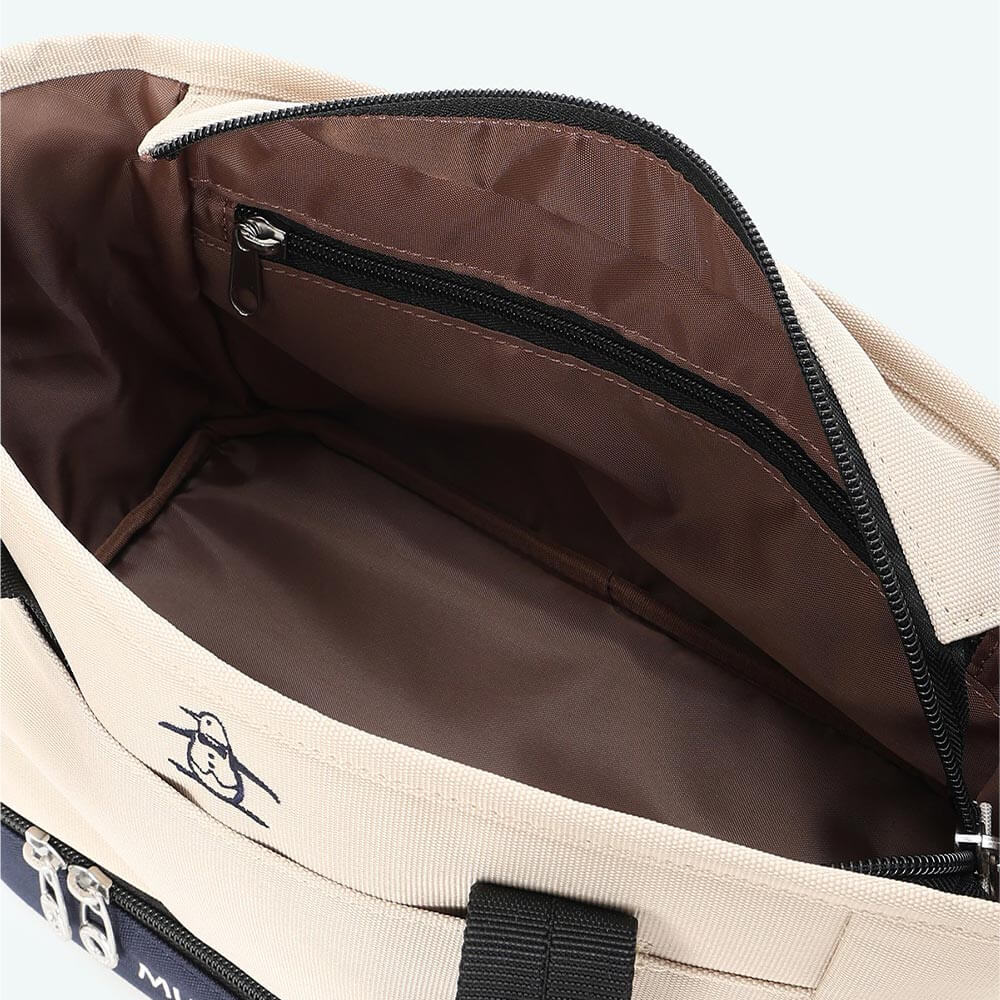 マンシングウェア Munsingwear　保冷2層式 バイカラー カートバッグ MG6FTT41U BG00 ベージュ　2026年モデル 詳細9