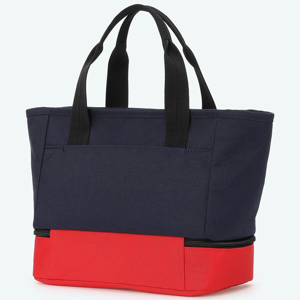 マンシングウェア Munsingwear　保冷2層式 バイカラー カートバッグ MG6FTT41U NVRD ネイビー×レッド　2026年モデル 詳細2