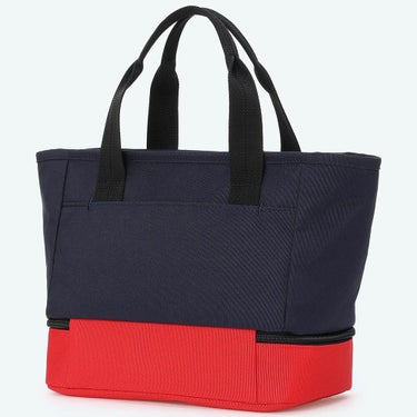 マンシングウェア Munsingwear　保冷2層式 バイカラー カートバッグ MG6FTT41U NVRD ネイビー×レッド　2026年モデル 詳細2