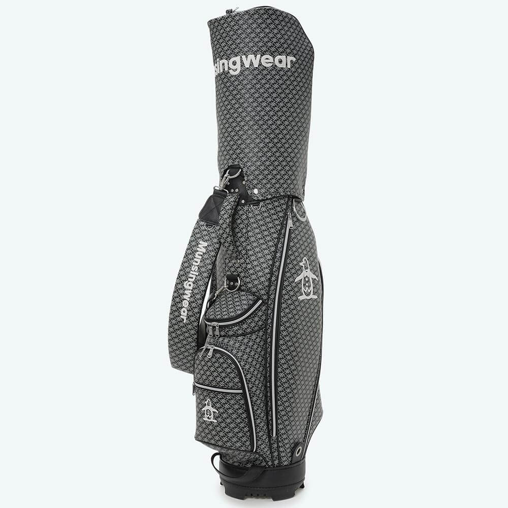 マンシングウェア Munsingwear　総柄 キャディバッグ MG6SCB06U BK00 ブラック　2026年モデル 詳細3
