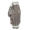 マンシングウェア Munsingwear　総柄 キャディバッグ MG6SCB06U BW00 ブラウン　2026年モデル 詳細1