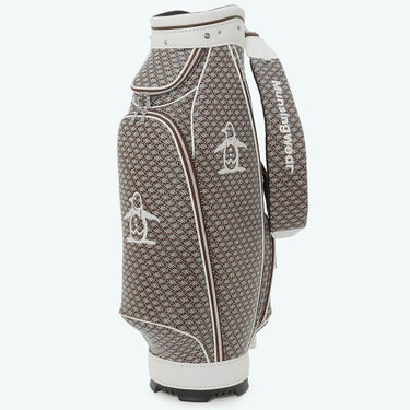 マンシングウェア Munsingwear　総柄 キャディバッグ MG6SCB06U BW00 ブラウン　2026年モデル 詳細2