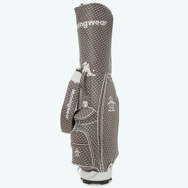 マンシングウェア Munsingwear　総柄 キャディバッグ MG6SCB06U BW00 ブラウン　2026年モデル 詳細3