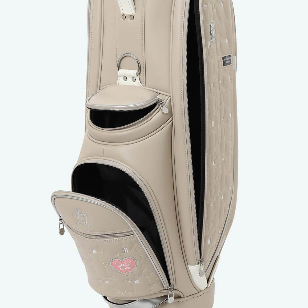 マンシングウェア Munsingwear　レディース ペンギンキルティング キャディバッグ MG6FCB07L BG00 ベージュ　2026年モデル 詳細7