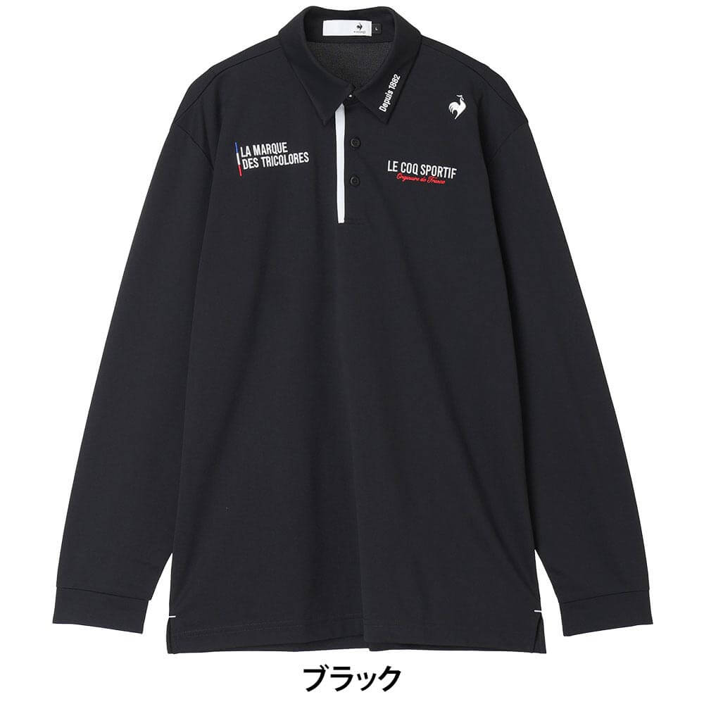ルコック Le coq sportif　メンズ マーキングデザイン 長袖 ポロシャツ LG6FLS00M　2026年モデル 詳細2