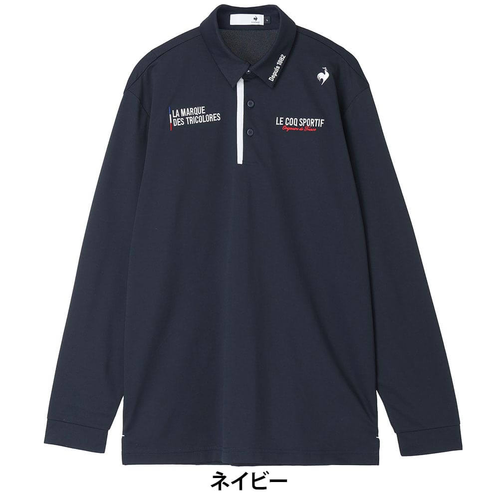 ルコック Le coq sportif　メンズ マーキングデザイン 長袖 ポロシャツ LG6FLS00M　2026年モデル 詳細4