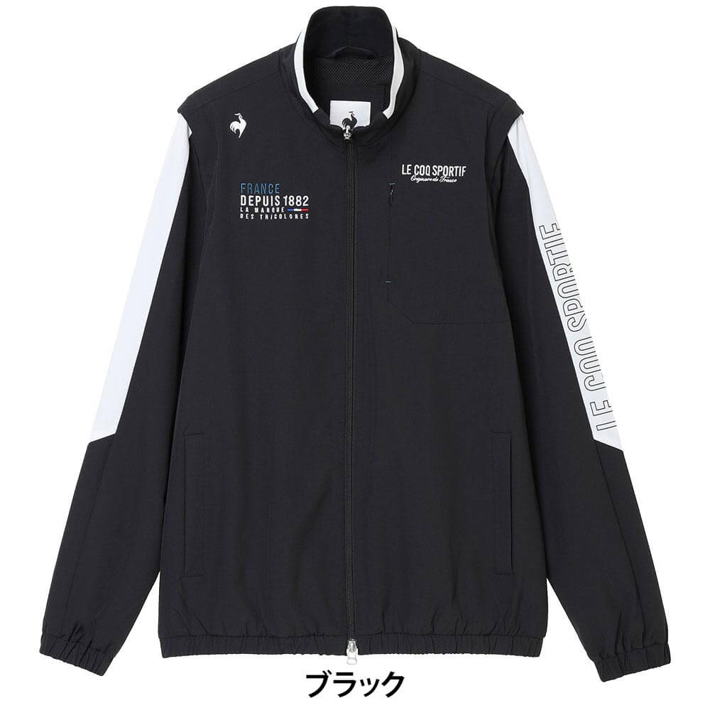 ルコック Le coq sportif　メンズ マーキング切替デザイン 2WAY ブルゾン LG6FWB02M　2026年モデル 詳細4