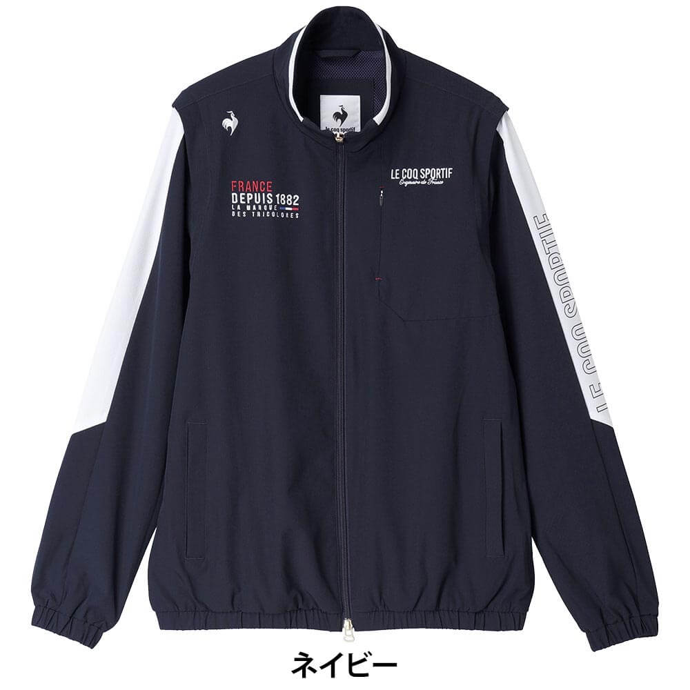ルコック Le coq sportif　メンズ マーキング切替デザイン 2WAY ブルゾン LG6FWB02M　2026年モデル 詳細8