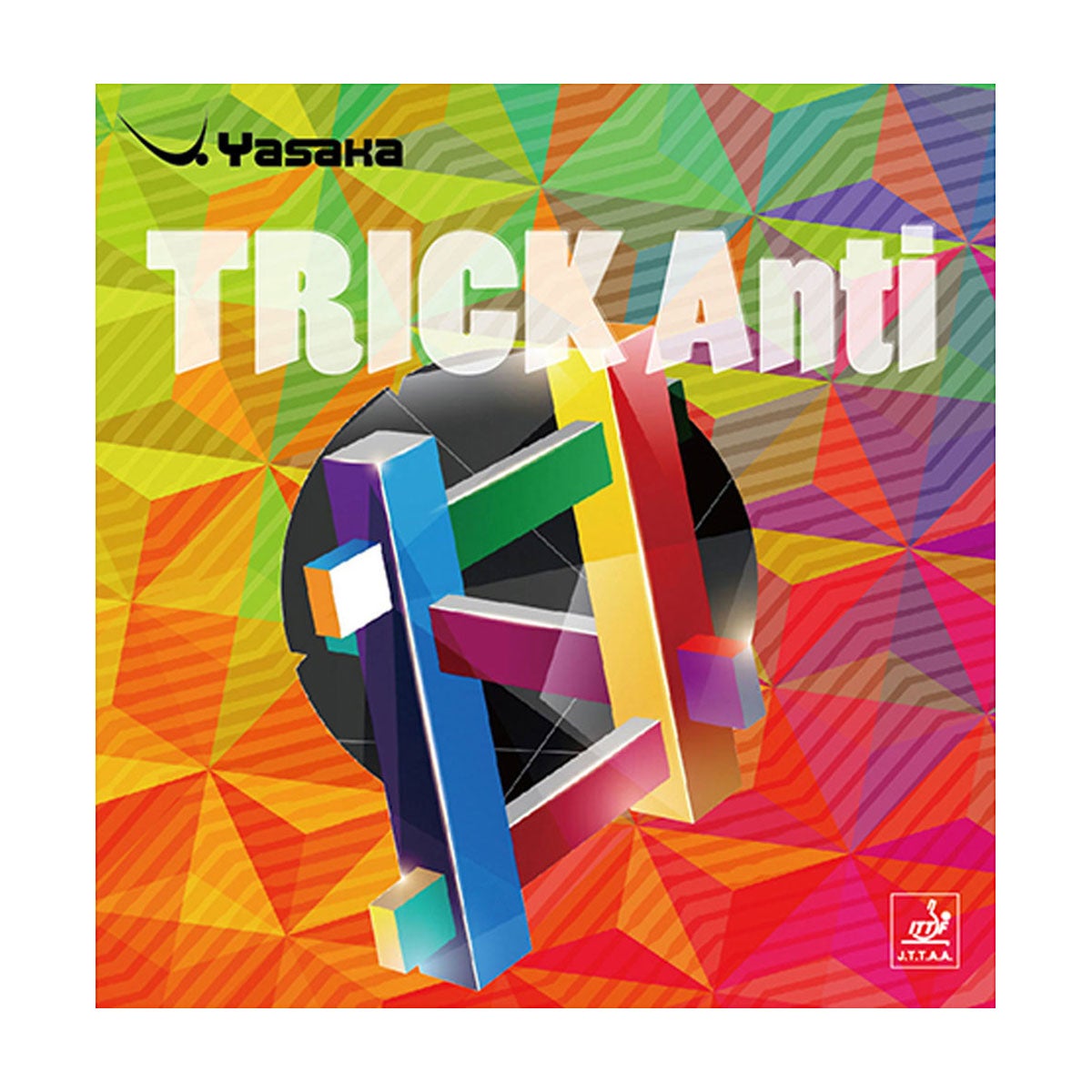 ヤサカ Yasaka　Trick Anti トリックアンチ 卓球ラバー B-24 ブラック Yasaka卓球ラバーのパッケージ正面