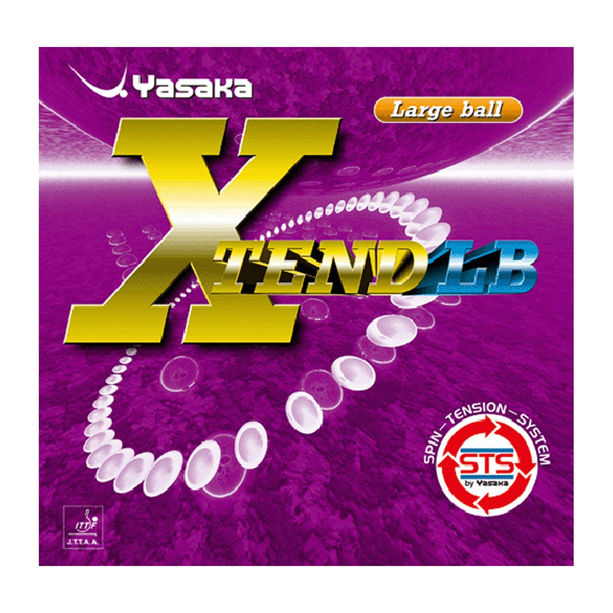 ヤサカ Yasaka　Xtend LB エクステンドLB 卓球ラバー B-65 レッドー Yasaka卓球ラバーのパッケージ正面