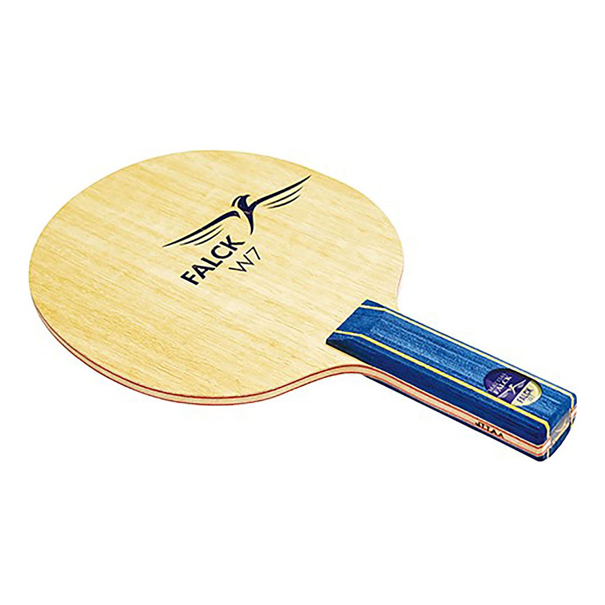 ヤサカ Yasaka　卓球ラケット Falck W7 ファルクW7 シェークハンド YF-11 YF-13 木製の卓球ラケットブレード全体を斜めから見た表面