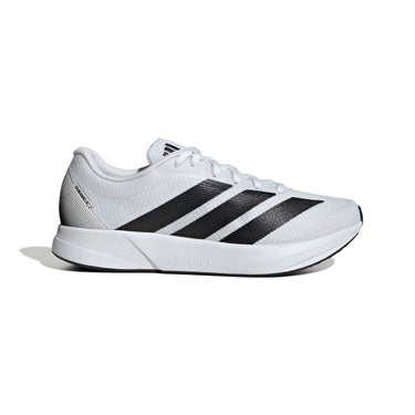 アディダス adidas　デュラモ RC2 ランニングシューズ　JS4428 ホワイト基調に黒い3本線が入ったランニングシューズの側面