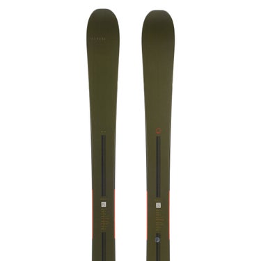シーズン SEASON　Kin キン Green　スキー板 単品 2026-2027 オリーブグリーン系のスキー板2本を縦に並べた全体画像