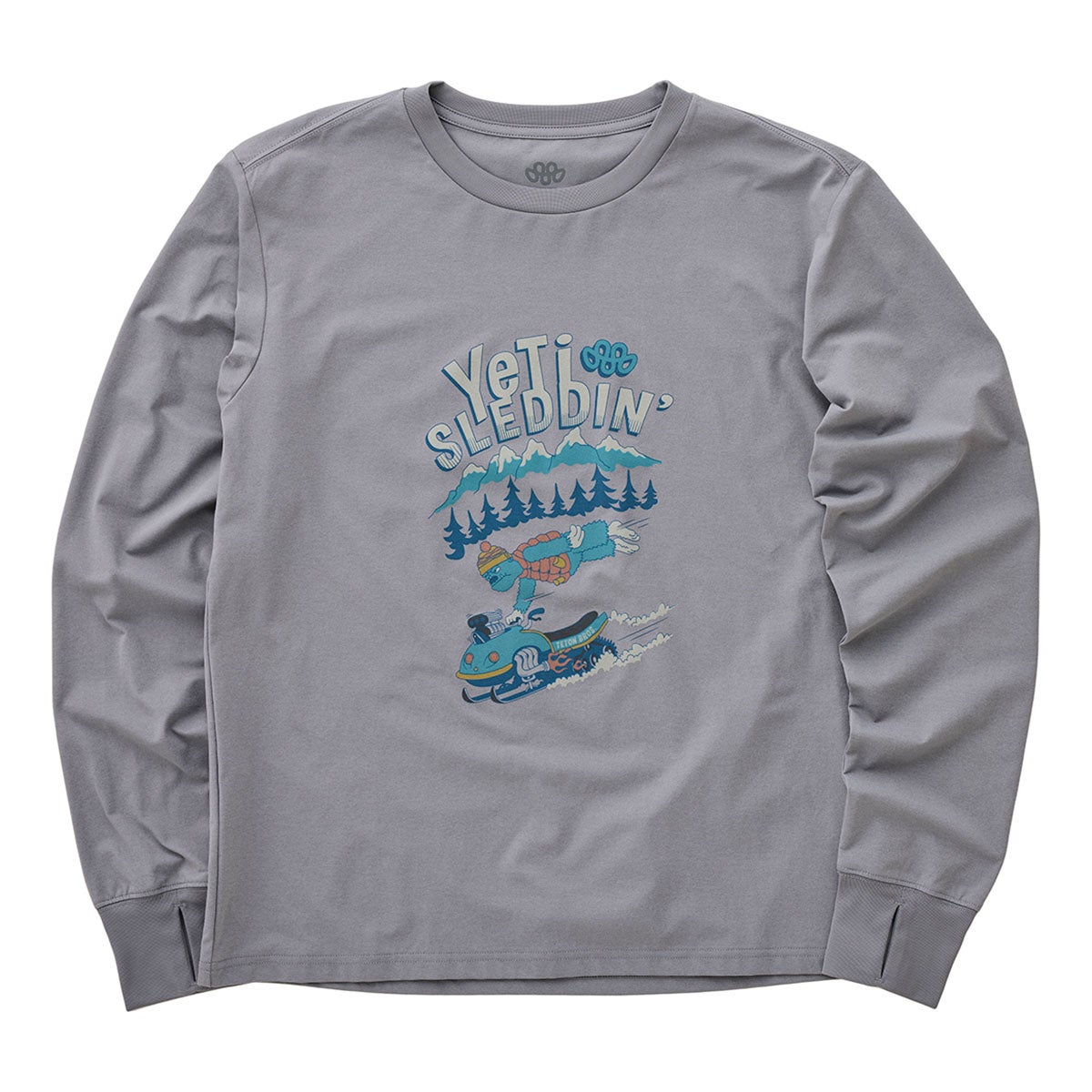 ティートンブロス TETON BROS　スキーウェア Tシャツ イエティロングスリーブティー Yeti L/S Tee TB263-49M-gy 2026-2027 Gray