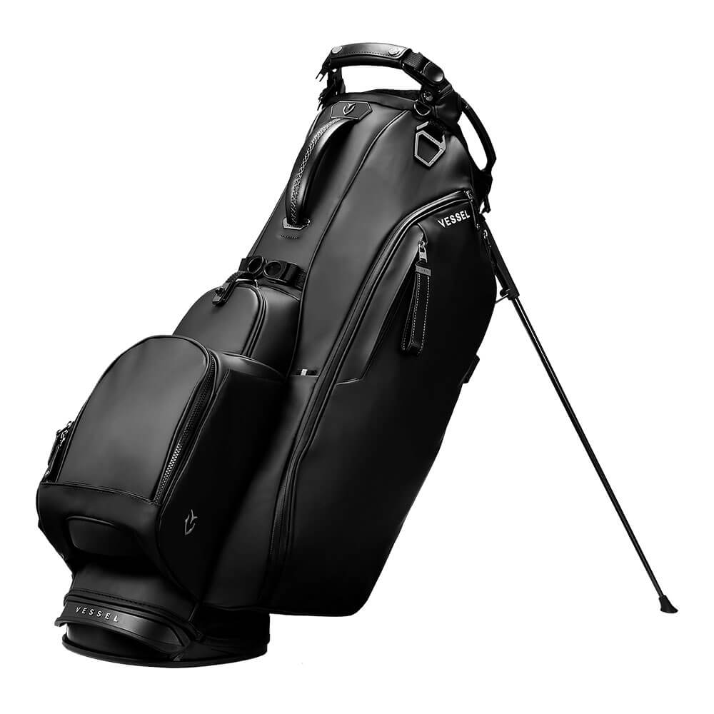 VESSEL ヴェゼル メンズ PLAYER 6.0 Black SINGLE プレイヤー6.0 スタンド キャディバッグ ブラック Black
