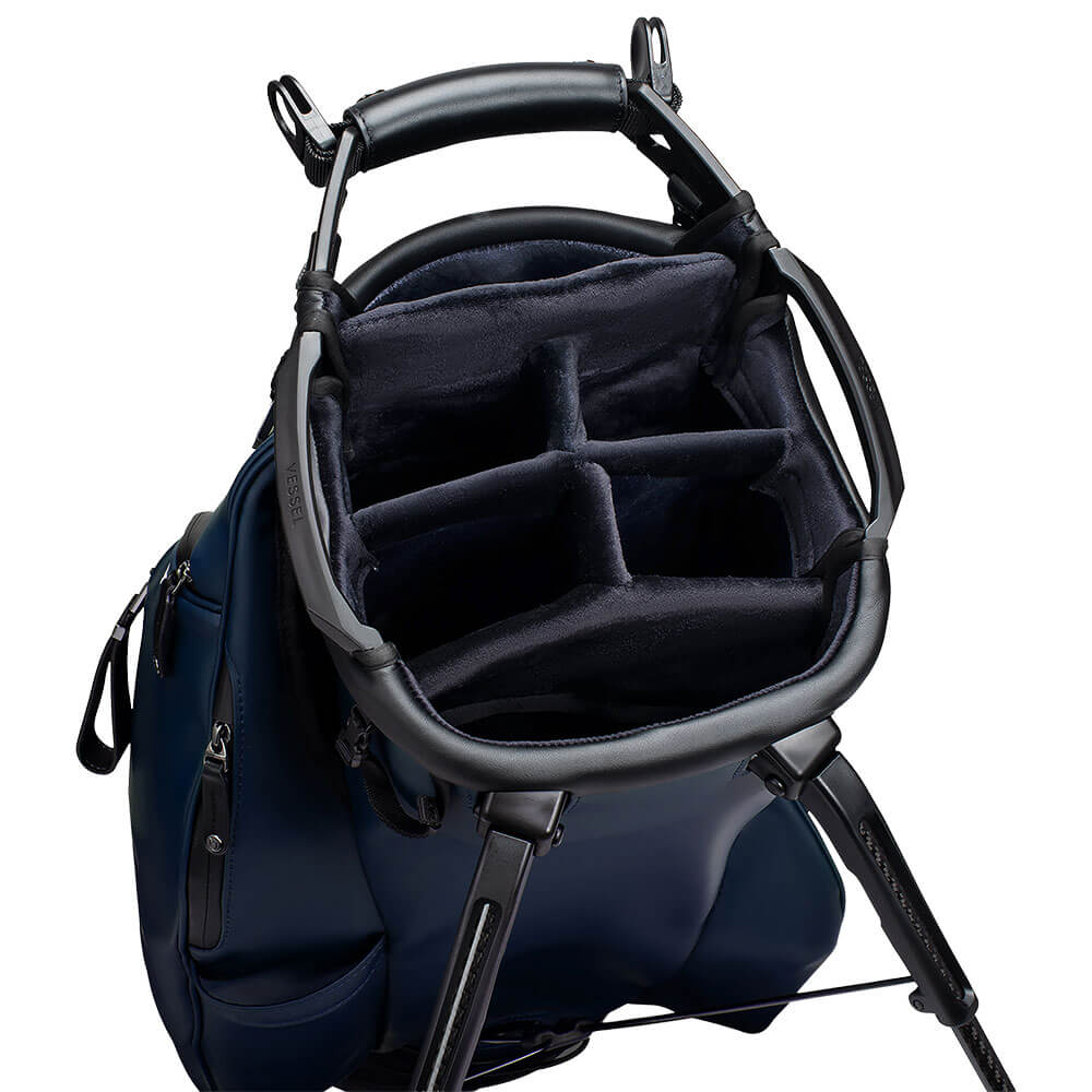VESSEL ヴェゼル メンズ PLAYER 6.0 Navy SINGLE プレイヤー6.0 スタンド キャディバッグ ネイビー 詳細6