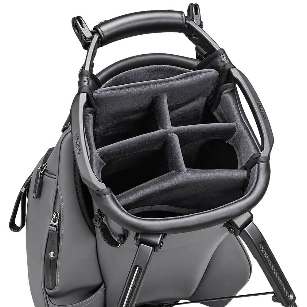 VESSEL ヴェゼル メンズ PLAYER 6.0 Gray SINGLE プレイヤー6.0 スタンド キャディバッグ グレー 詳細6