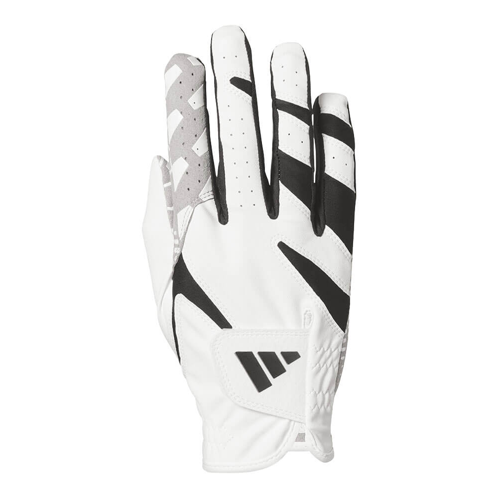 アディダス adidas　STICKYFIT GL スティッキーフィット メンズ 右手用 ゴルフグローブ MCE77 KF9388 ホワイト　2026年モデル ホワイト