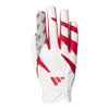 アディダス adidas　STICKYFIT GL スティッキーフィット メンズ 右手用 ゴルフグローブ MCE77 KH0161 ホワイト/ルシッドレッド　2026年モデル ホワイト/ルシッドレッド