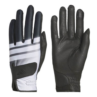 アディダス adidas　PALMWRAP WARM パームラップ ウォーム 両手用 メンズ ゴルフグローブ HL740 KH0163 ブラック/ホワイト　2026年モデル ブラック/ホワイト