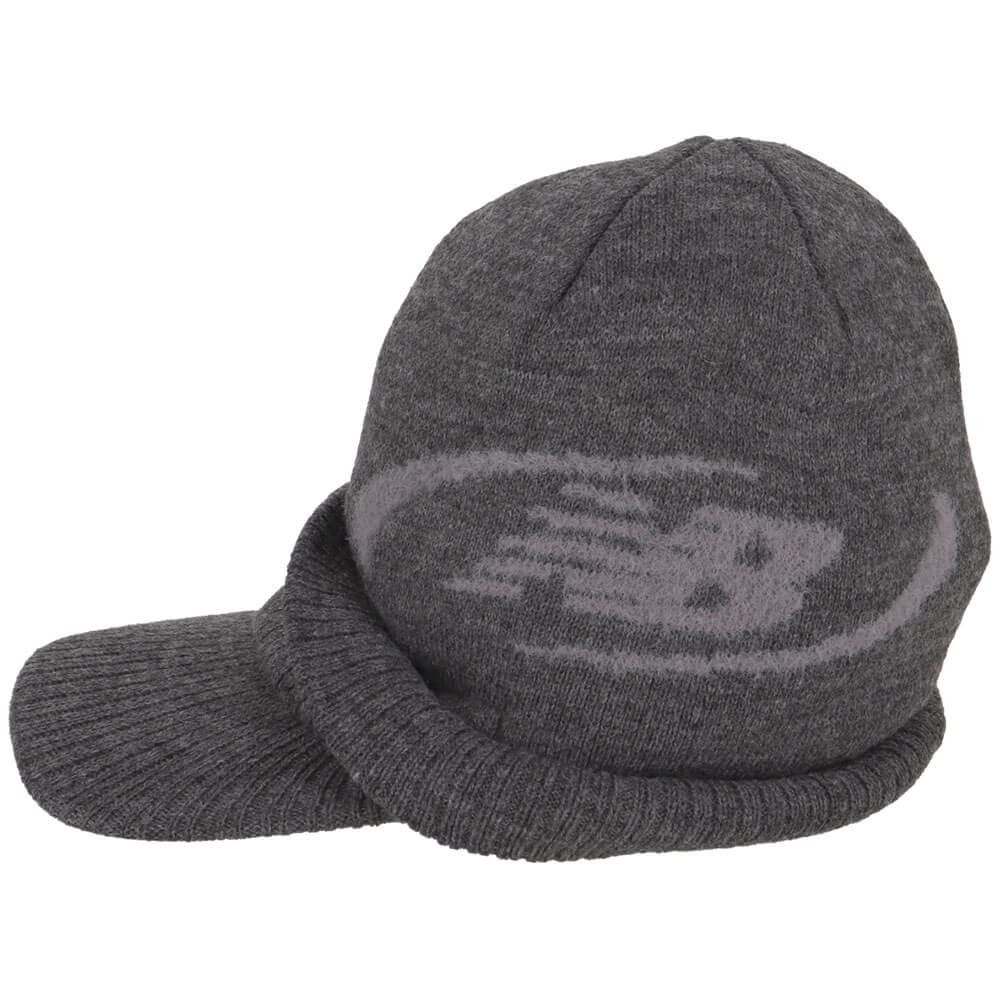 ニューバランス メンズ リニアロゴ刺繍 つば付き ビーニー 012-6287008 024 グレー ゴルフウェア 詳細3