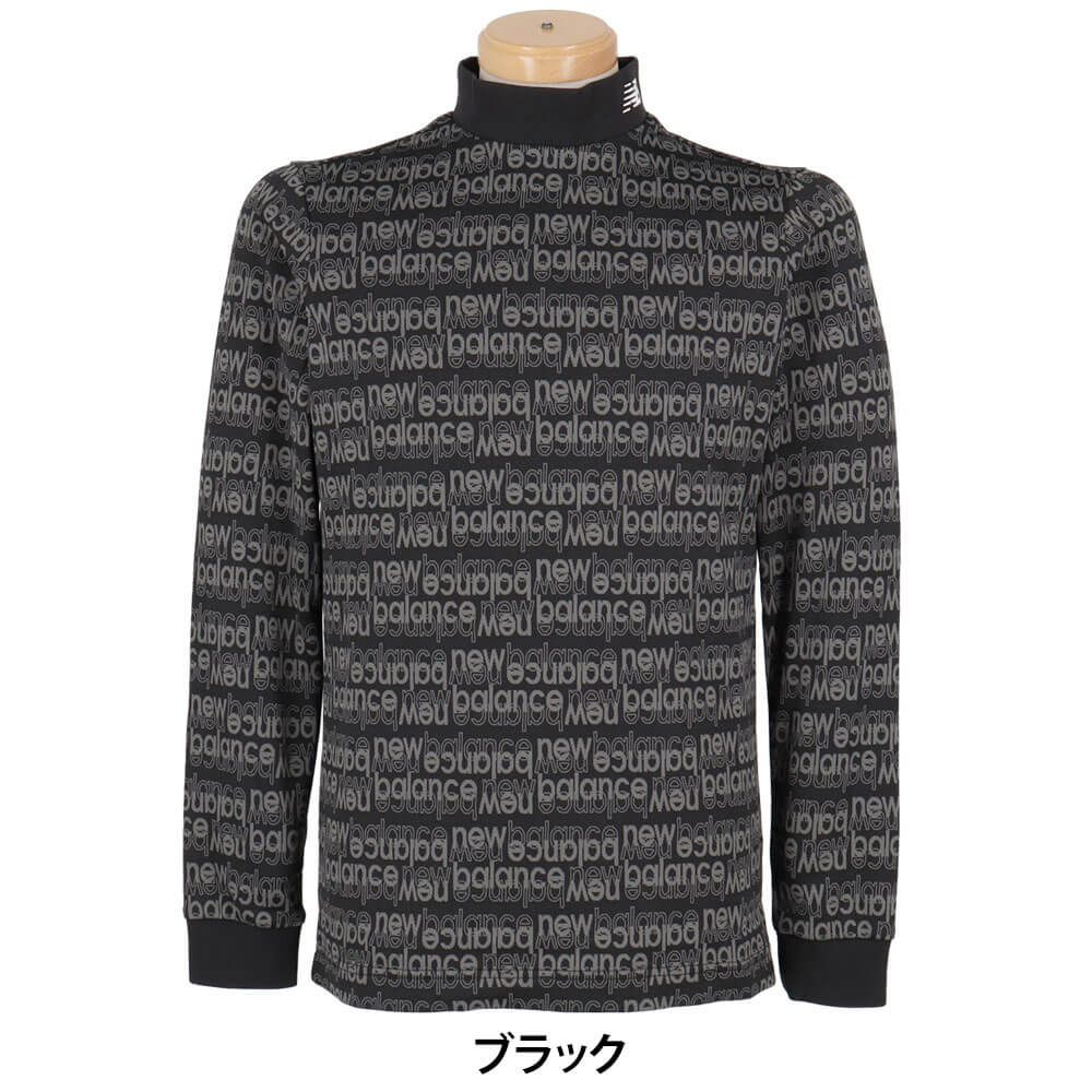 ニューバランスゴルフ メンズ ロゴジャカード 長袖 モックネック プルオーバー 012-6267006 2026年モデル 詳細2