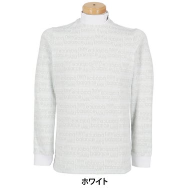 ニューバランスゴルフ メンズ ロゴジャカード 長袖 モックネック プルオーバー 012-6267006 2026年モデル 詳細8