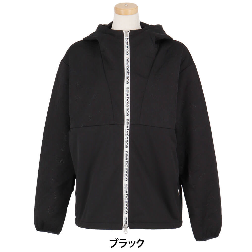 ニューバランスゴルフ レディース キルト 長袖 フルジップ フーディ 012-6220501 2026年モデル 詳細2