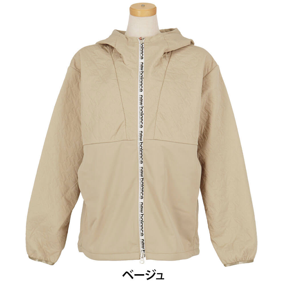 ニューバランスゴルフ レディース キルト 長袖 フルジップ フーディ 012-6220501 2026年モデル 詳細8