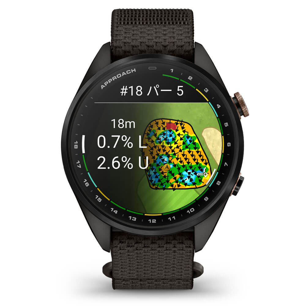 Garmin ガーミン Approach S72 43mm Pebble Gray ゴルフGPSウォッチ AMOLEDディスプレイ Suica対応 010-04147 40 詳細2