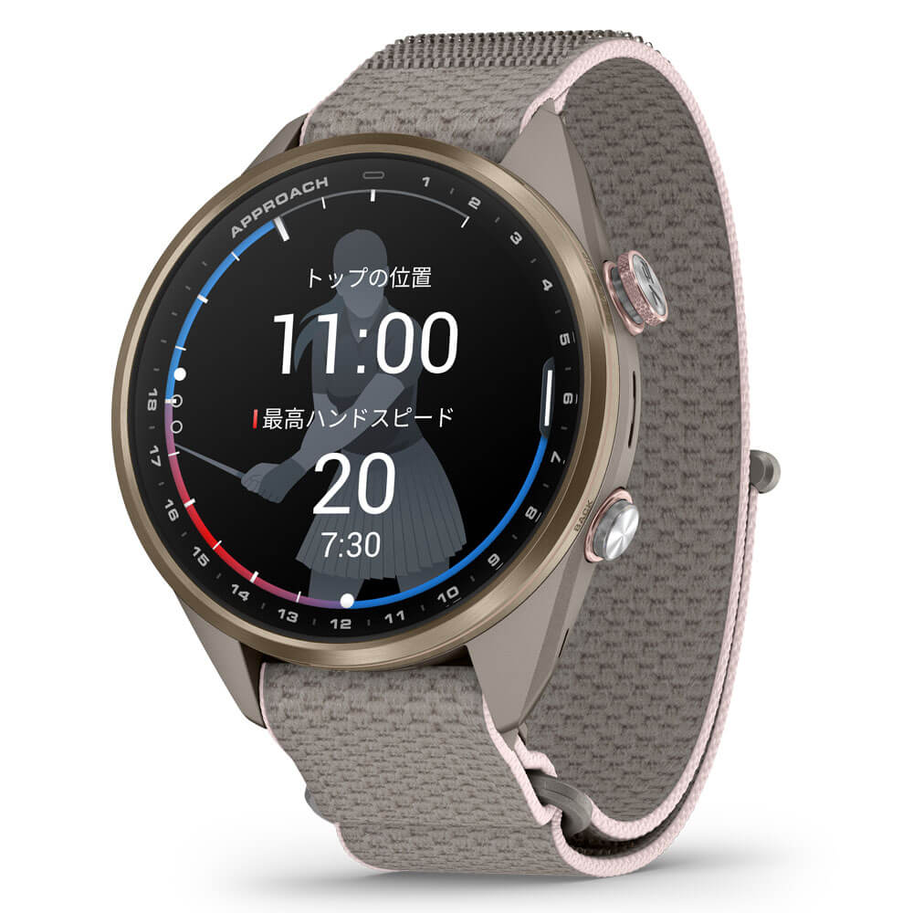 Garmin ガーミン Approach S72 43mm French Gray ゴルフGPSウォッチ AMOLEDディスプレイ Suica対応 010-04147 41 詳細4