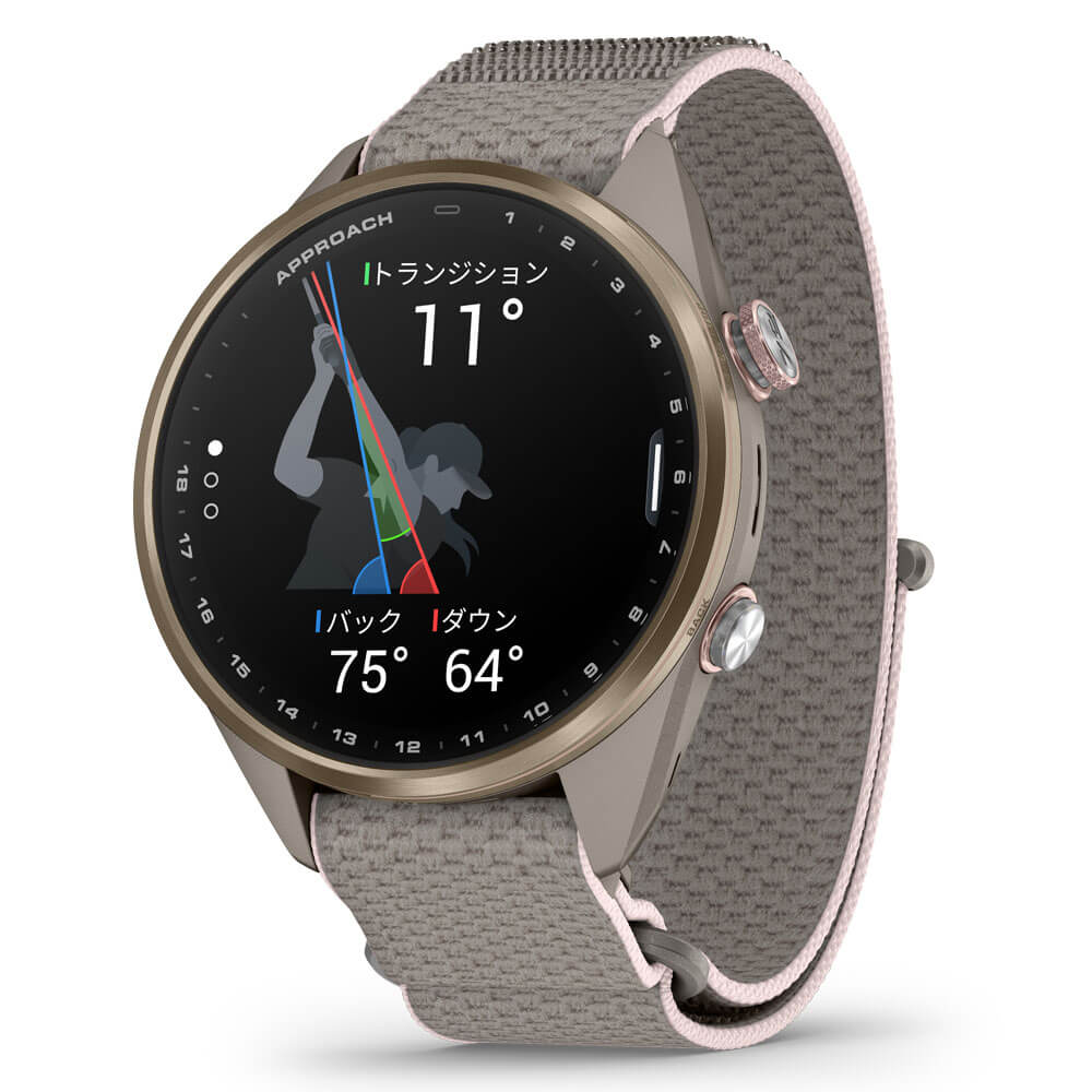 Garmin ガーミン Approach S72 43mm French Gray ゴルフGPSウォッチ AMOLEDディスプレイ Suica対応 010-04147 41 詳細5