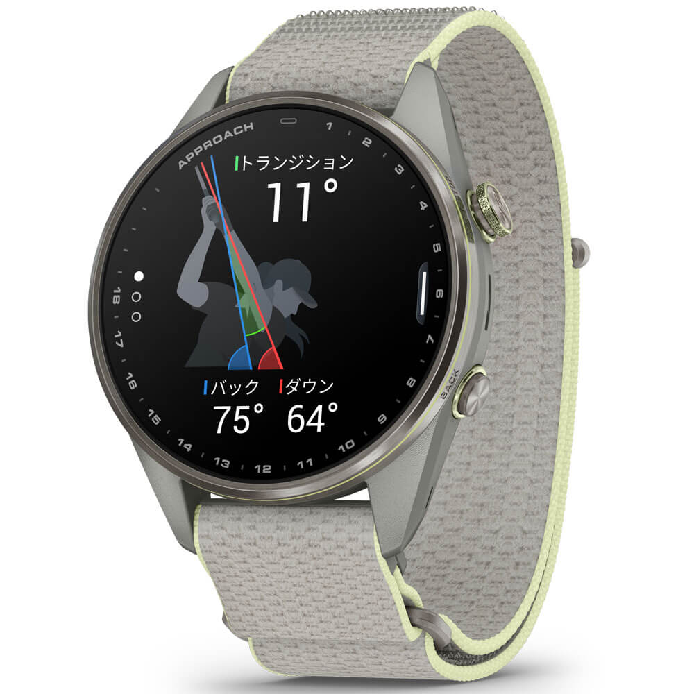 Garmin ガーミン Approach S72 47mm Gray ゴルフGPSウォッチ AMOLEDディスプレイ Suica対応 010-04148 41 詳細4