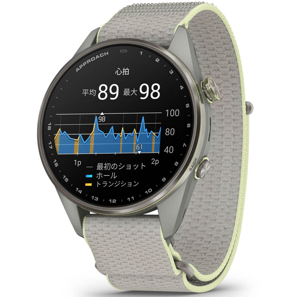 Garmin ガーミン Approach S72 47mm Gray ゴルフGPSウォッチ AMOLEDディスプレイ Suica対応 010-04148 41 詳細6