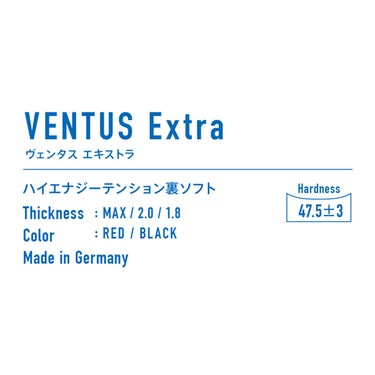 ヴィクタス VICTAS VENTUS Extra 卓球ラバー 200030 ブラック 詳細2
