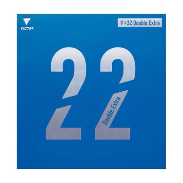 ヴィクタス VICTAS　V>22 ダブルエキストラ 卓球ラバー 200070 ブラック ブラック（0020）