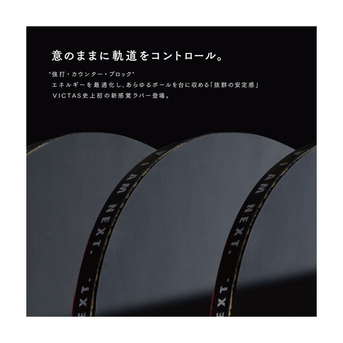 ヴィクタス VICTAS V>20 ダブルエキストラ 卓球ラバー 200080 ブラック 詳細2