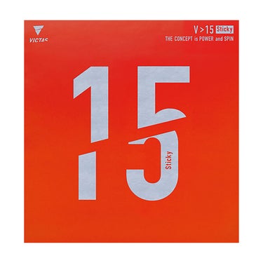 ヴィクタス VICTAS　V＞15 スティッキー 卓球ラバー 200120 レッド レッド（0040）