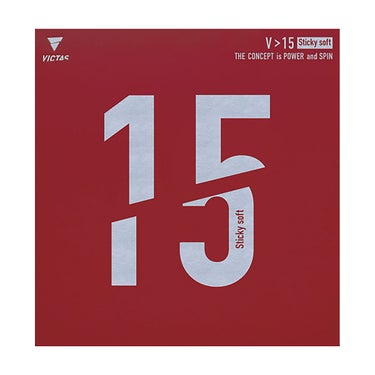 ヴィクタス VICTAS　V＞15 スティッキーソフト 卓球ラバー 200130 ブラック ブラック（0020）