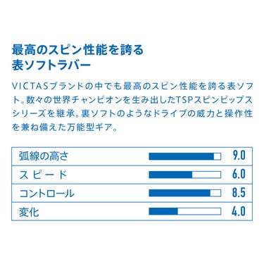 ヴィクタス VICTAS SPINPIPS D1 スピンピップス D1 卓球ラバー 210040 ブラック 詳細3