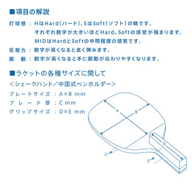 ヴィクタス VICTAS 卓球ラケット HINO-CARBON SR ヒノカーボン SR ペンラケット 300002 ブルー 詳細5