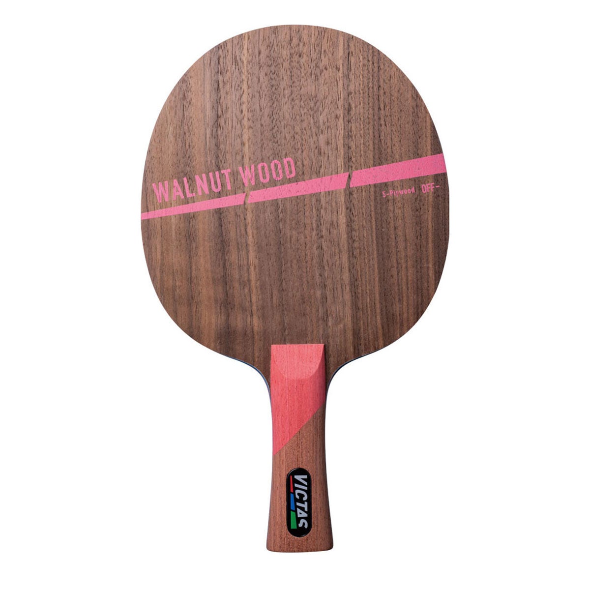 ヴィクタス VICTAS　卓球ラケット ウォルナット ウッド WALNUT WOOD FL シェークラケット 310124 ピンク  ピンク