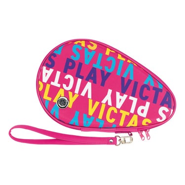 ヴィクタス VICTAS　プリンテッドラウンド 卓球ケース 672111 ピンク ホットピンク（7100）